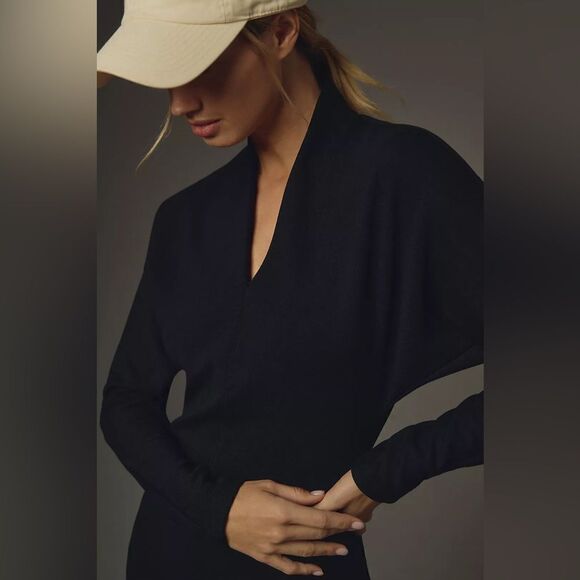 Anthropologie Daily Practice Long Sleeve V-Neck Mini Jumper Dress NWT - Picture 4 of 8